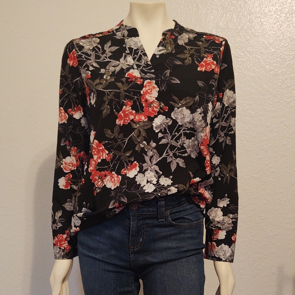 banana republic high low hem top